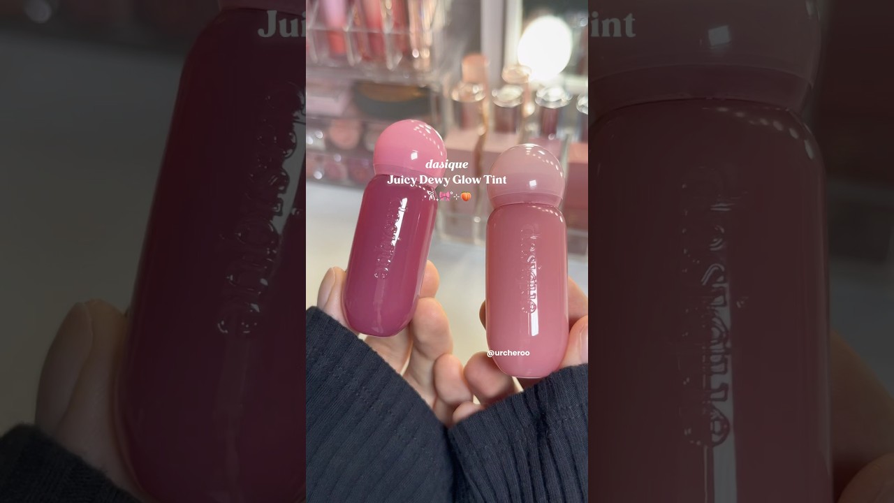 Dasique liptints 🍑🍇 #kbeauty #makeup #dasique #liptint #swatches #viralmakeup #shorts #yesstyle