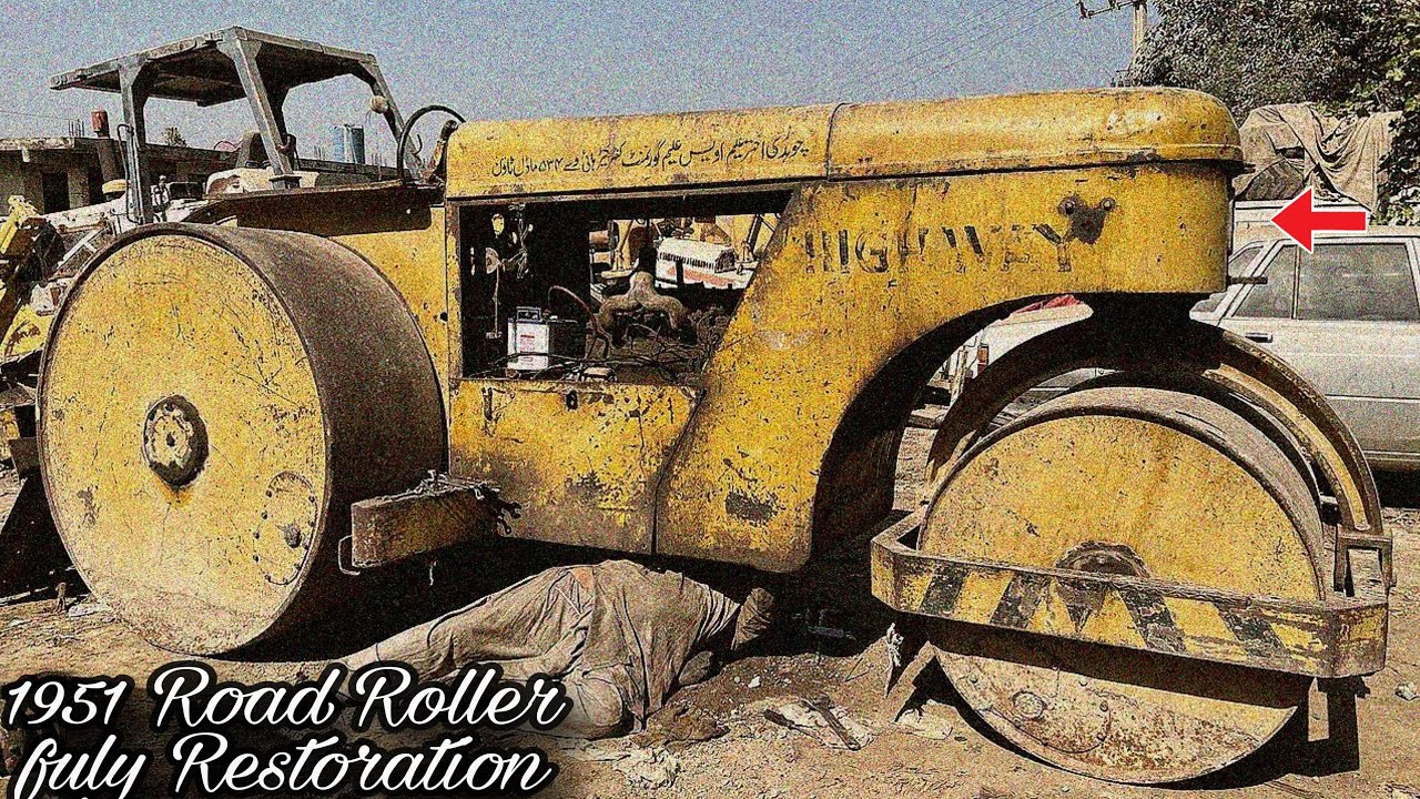 ➡️ How to 1951 Scrap Road Roller | Fully Dead Machine Turned Into Brand New | Amazing Restoration&rdquo;