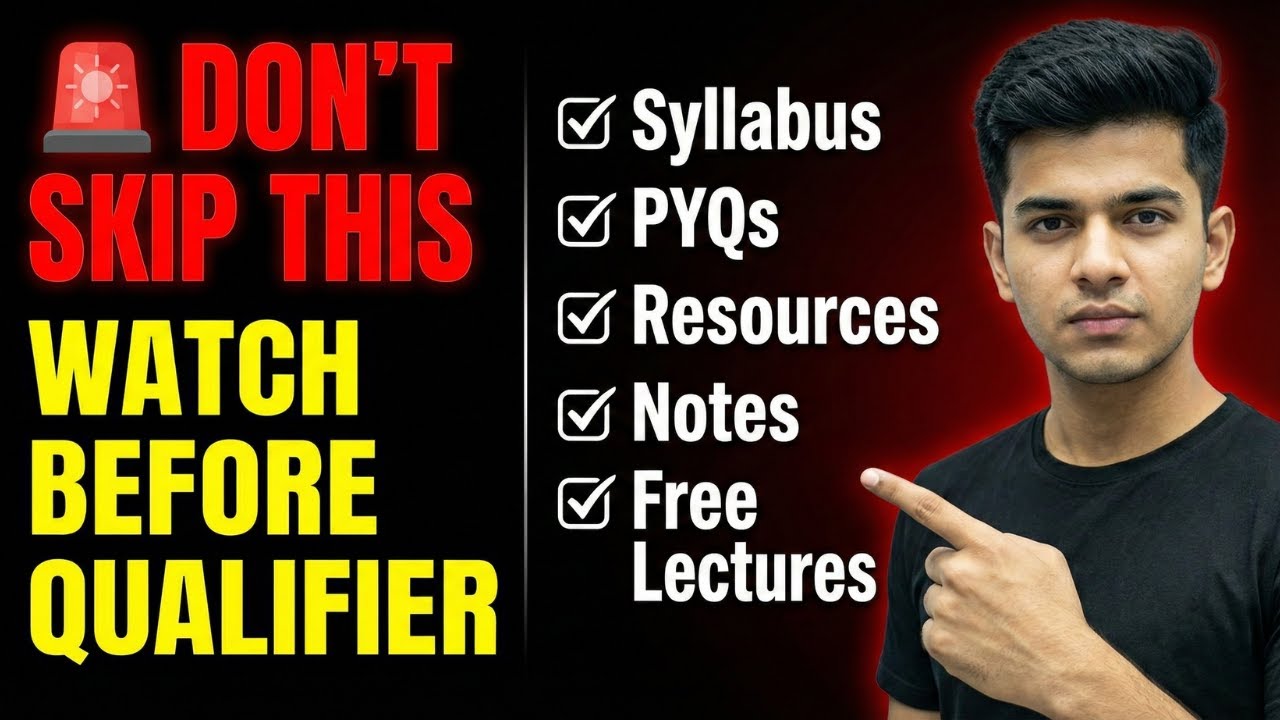 You Will Regret Skipping This Before the Qualifier | Qualifier Orientation | Gen-Z IITian