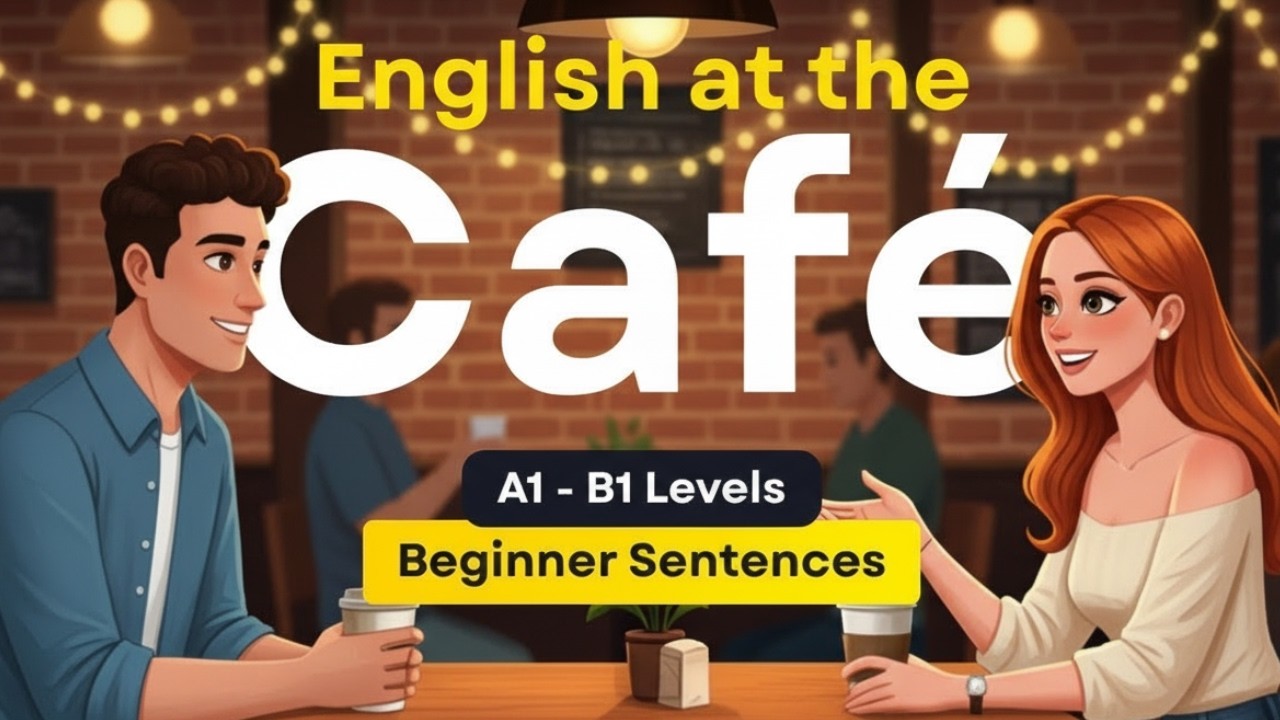 Learn English at a Coffee Shop ☕ Real-Life Conversations, Ordering & Fluency Practice