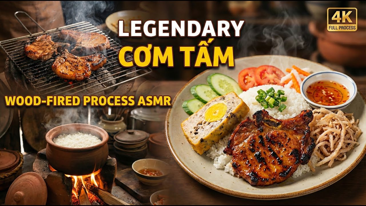 Inside The Legendary Vietnamese Broken Rice (Cơm Tấm) Cooking Process (Full Process)