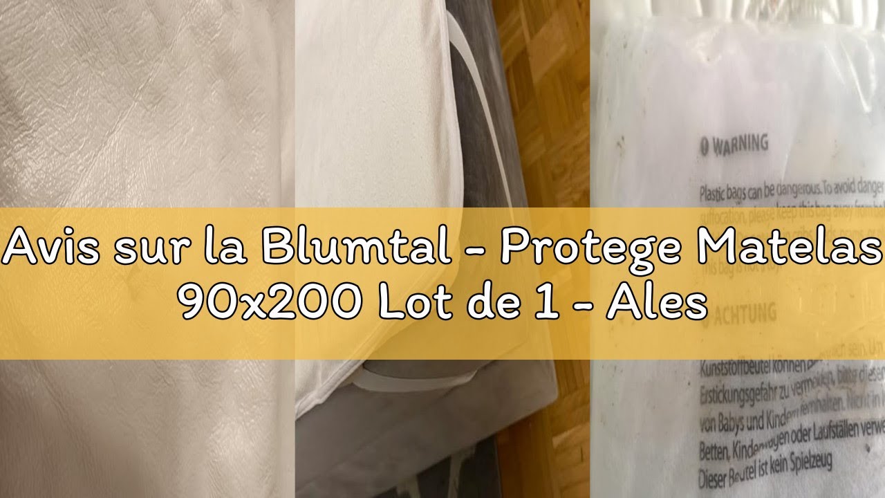 Avis sur la Blumtal - Protege Matelas 90x200 Lot de 1 - Alese 90x200 - Impermeable et Respirante ave