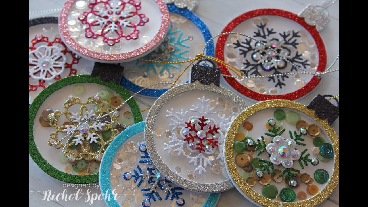 Handmade Holiday 2017 | Sparkle Snowflake Ornament Shaker Tags