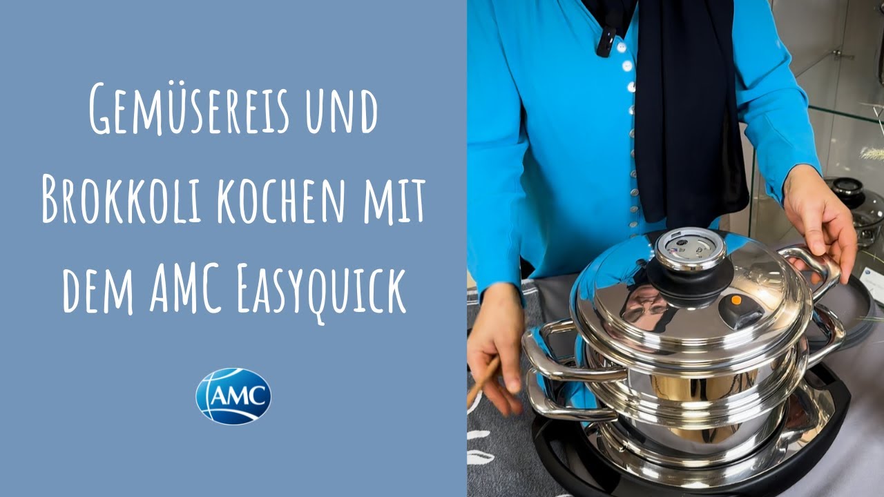 AMC Easyquick ile pilav ve brokoli pişirme