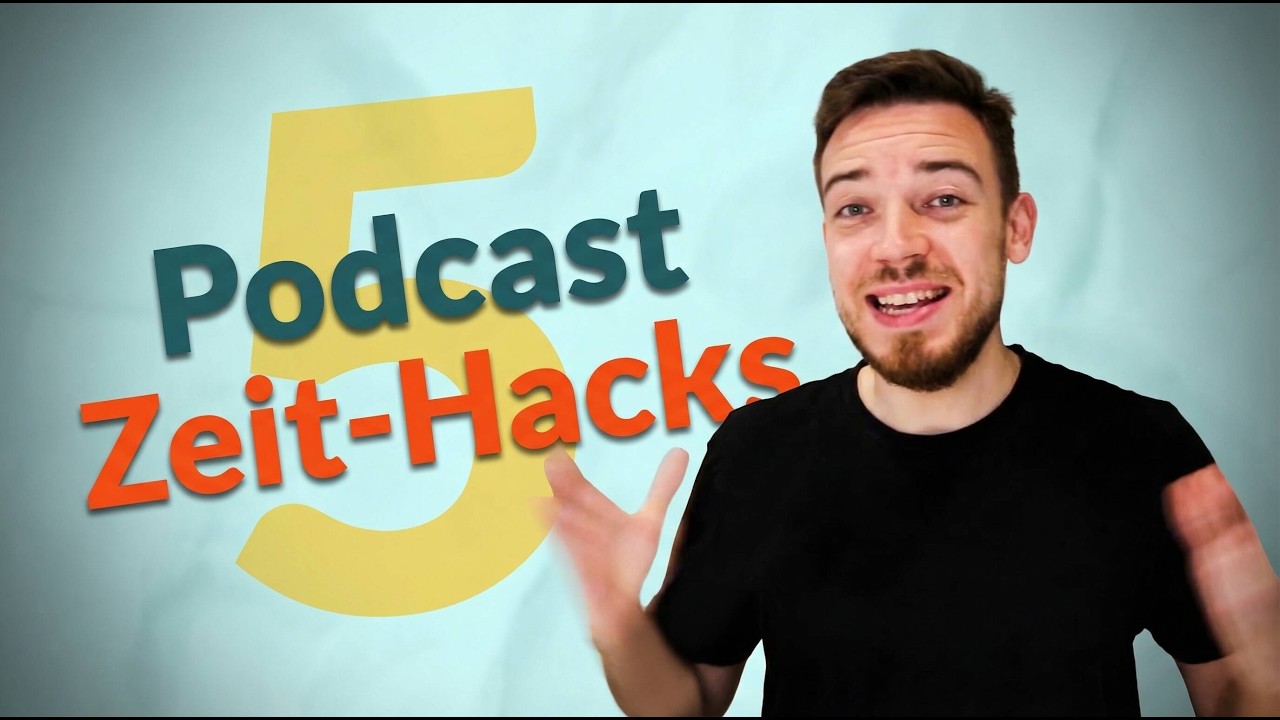Zeit sparen beim Podcast erstellen: 5 Tipps f&uuml;r mehr Effizienz