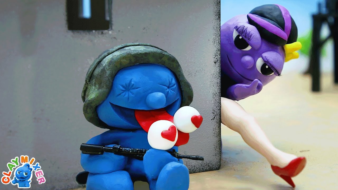 Violet’s Beauty Miracle — Helping A Blind Man See Again 💜✨Stop-Motion | Clay Mixer Heroes
