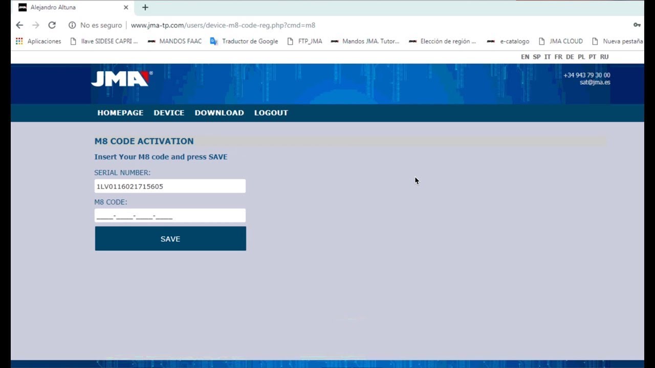 TPX8 VIDEO TUTORIAL. REGISTRO
