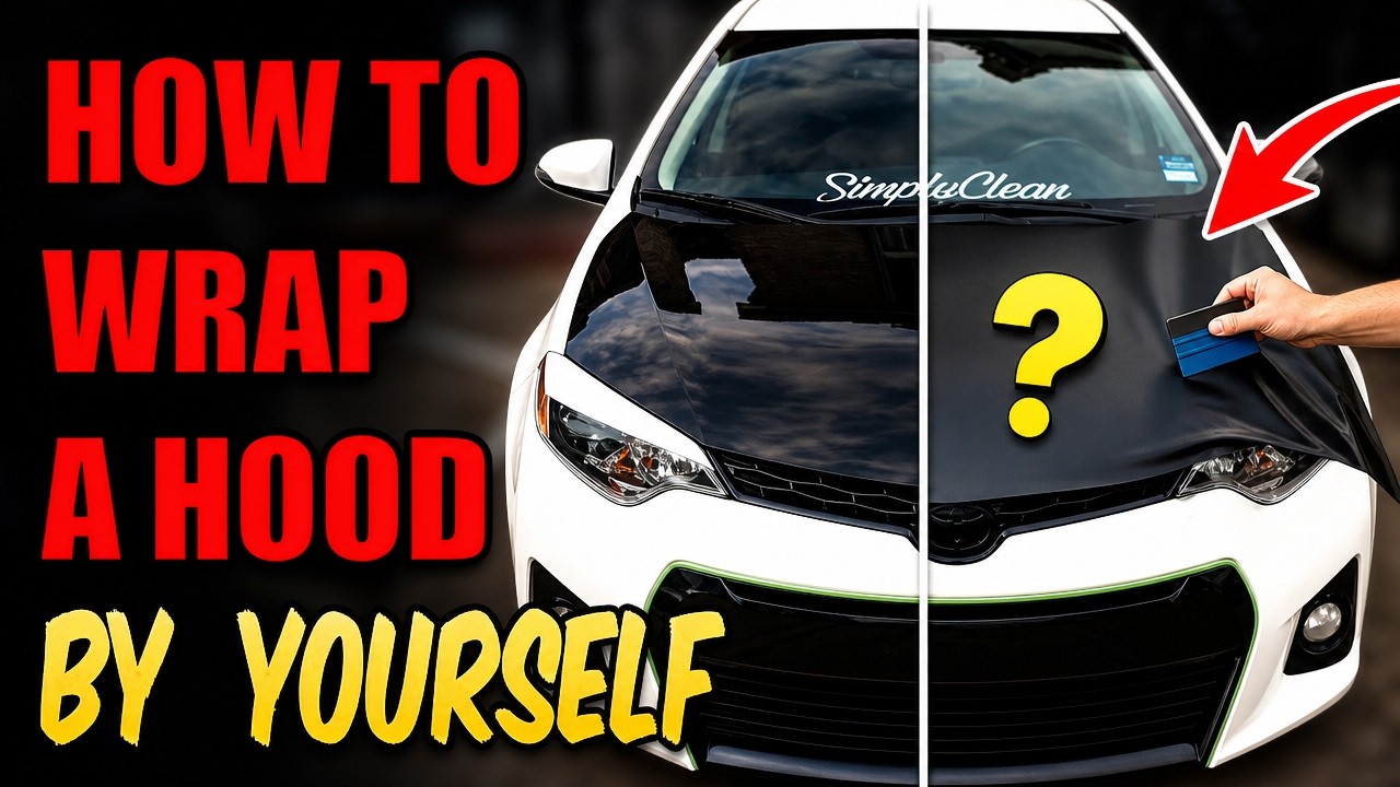 HOW TO Wrap a Hood by Yourself - Toyota Corolla