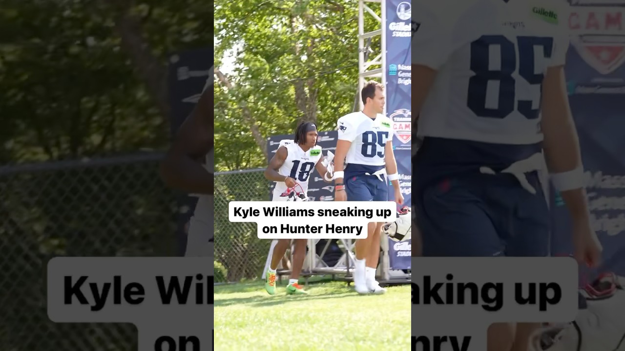 Kyle Williams Sneaking Up on Hunter Henry as Patriots ARRIVE for Day 2