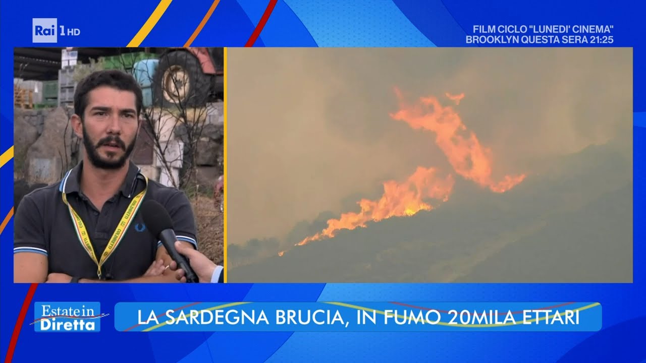 Incendi In Sardegna - Estate in diretta 26/07/2021