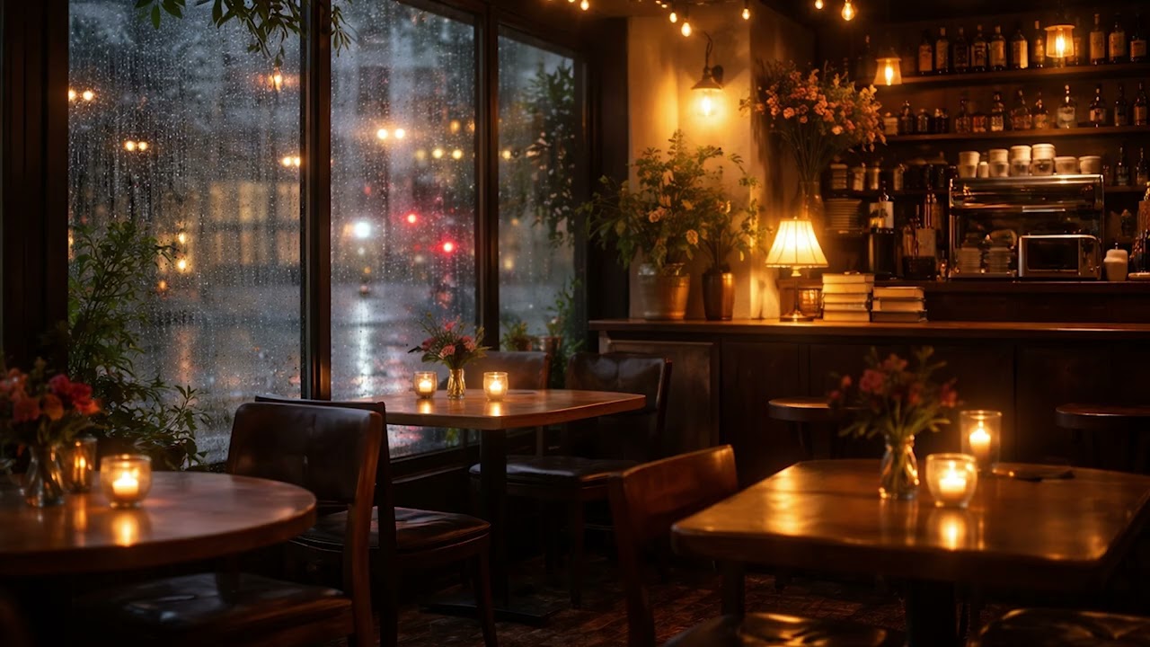 2 Hours Cozy Café Ambience ☕ Relaxing Coffee Shop Background Music for Study & Work