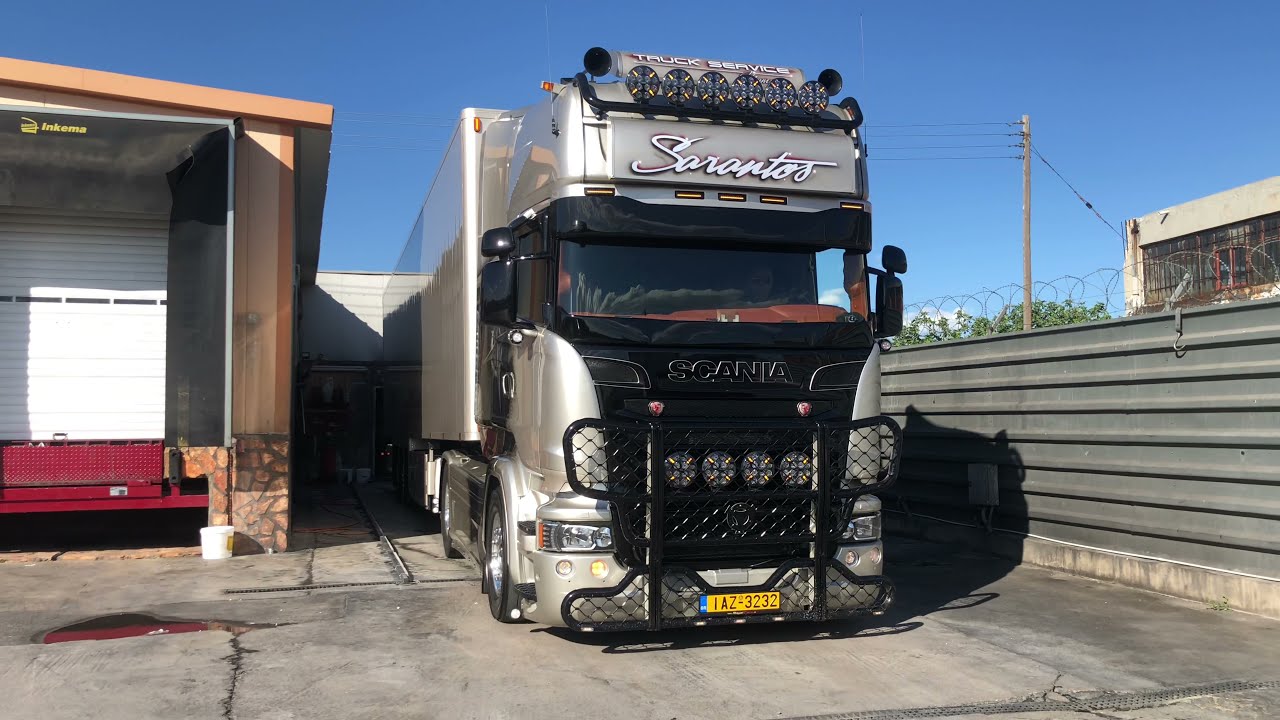 Scania R V8 Sarantos Frigo Leader Review#1
