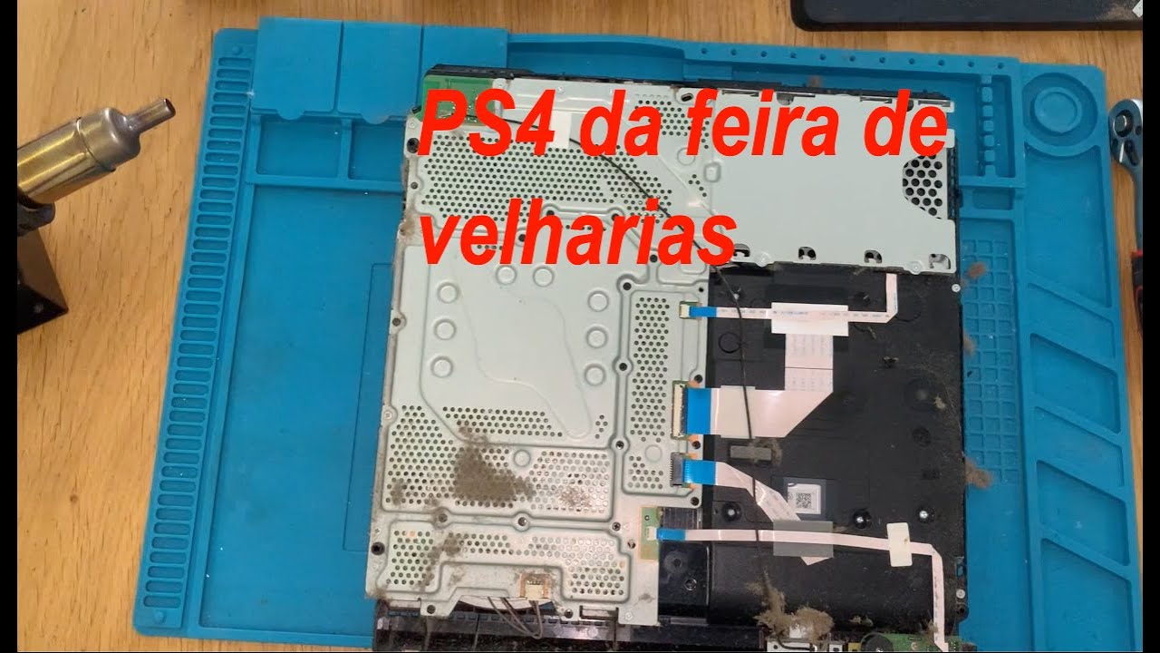 Como reparar PS4 Slim Liga luz azul e desliga