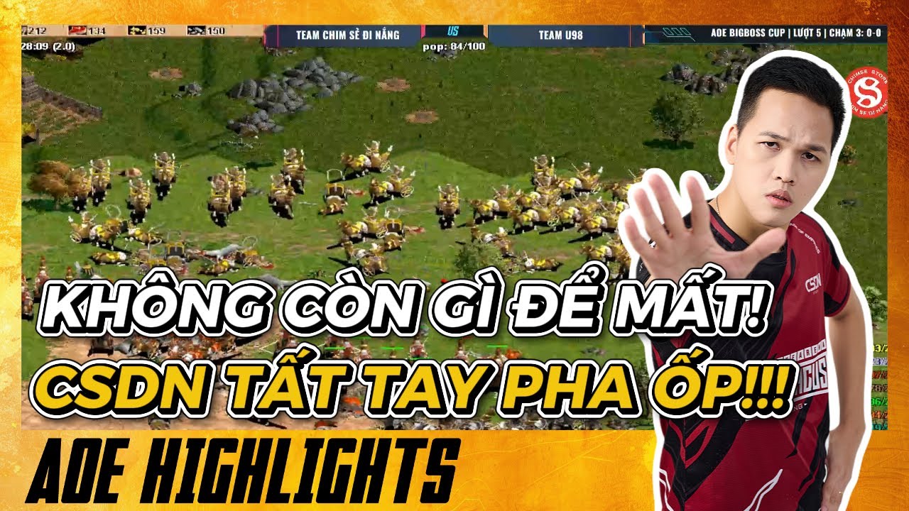 ALL IN? Chim Sẻ Đi Nắng vào thế KO CÒN GÌ ĐỂ MẤT | AoE Highlights #aoe