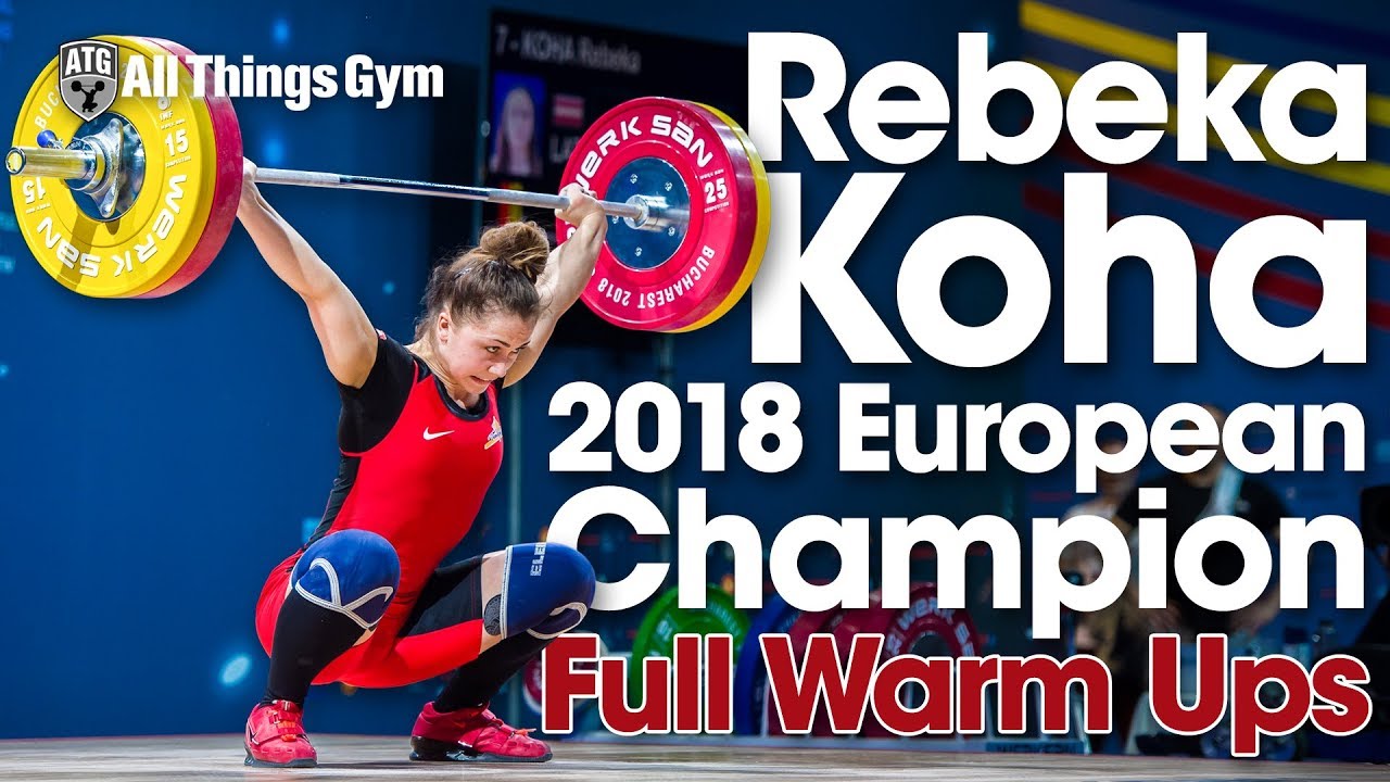 Rebeka Koha 2018 European Champion - Competition Behind the Scenes (Full Warm Ups)