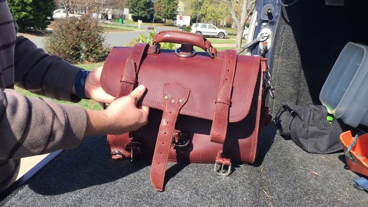 Saddleback Leather classic briefcase old logo