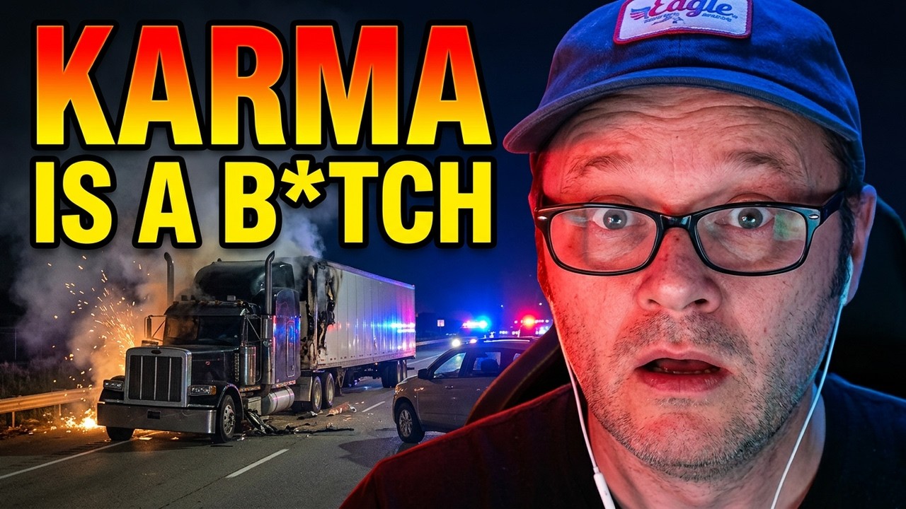 [Reaction] Insane Truck Driver Gets Instant Karma #dailydoseofinternet #reactions #funny #viral