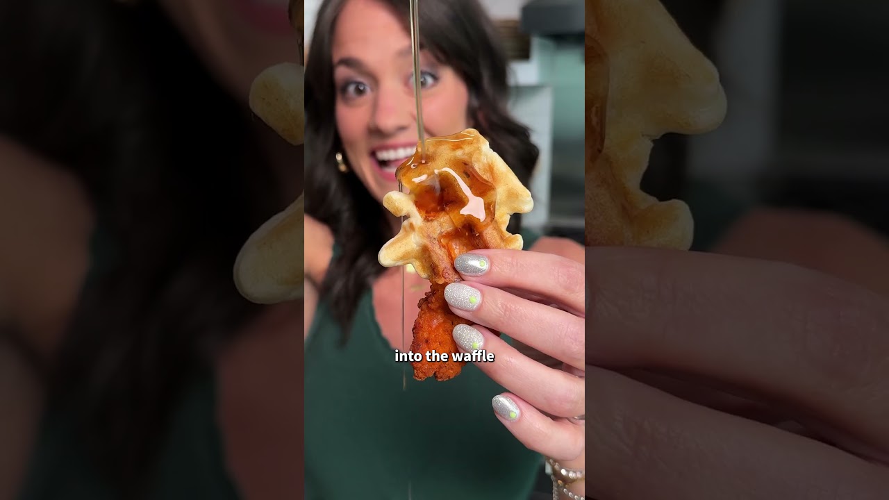 Handheld Chicken and Waffles