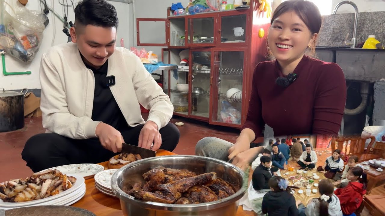 小米一家过年杀猪 辉哥全程热心帮忙家庭做美食 ｜ 越南小米 
