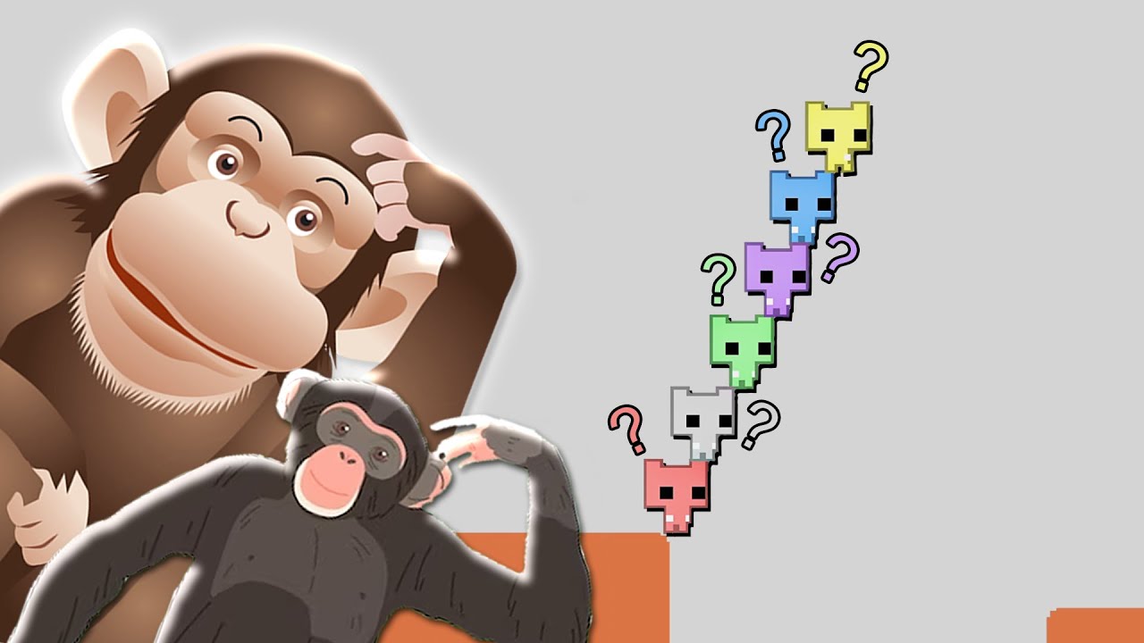 CHIMPANZÉS JOGANDO JOGO DE PENSAR - Pico Park