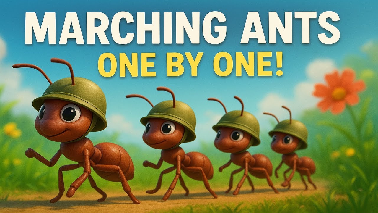 Marching Ants – One by One! | Fun Kids Song, Nursery Rhyme & Counting Song