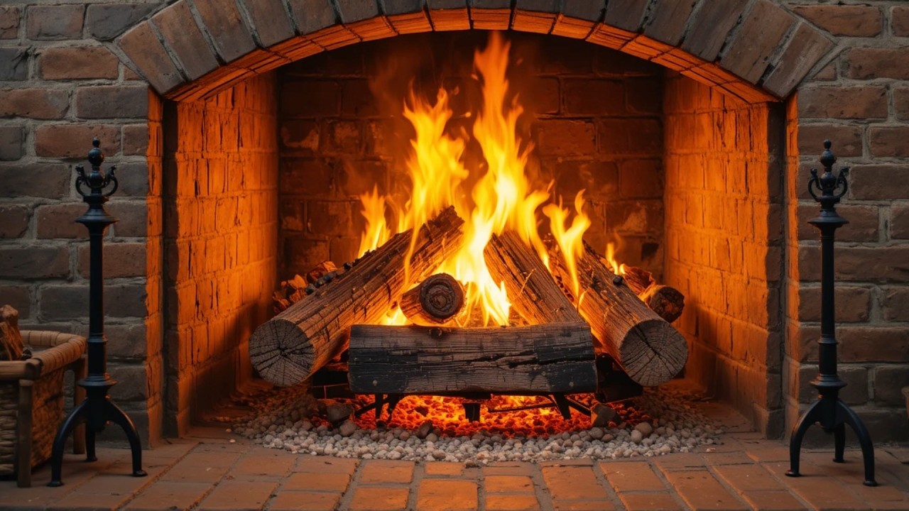 Cozy Fireplace Ambience with Crackling Fire Sounds for Deep Sleep and Full Relaxation