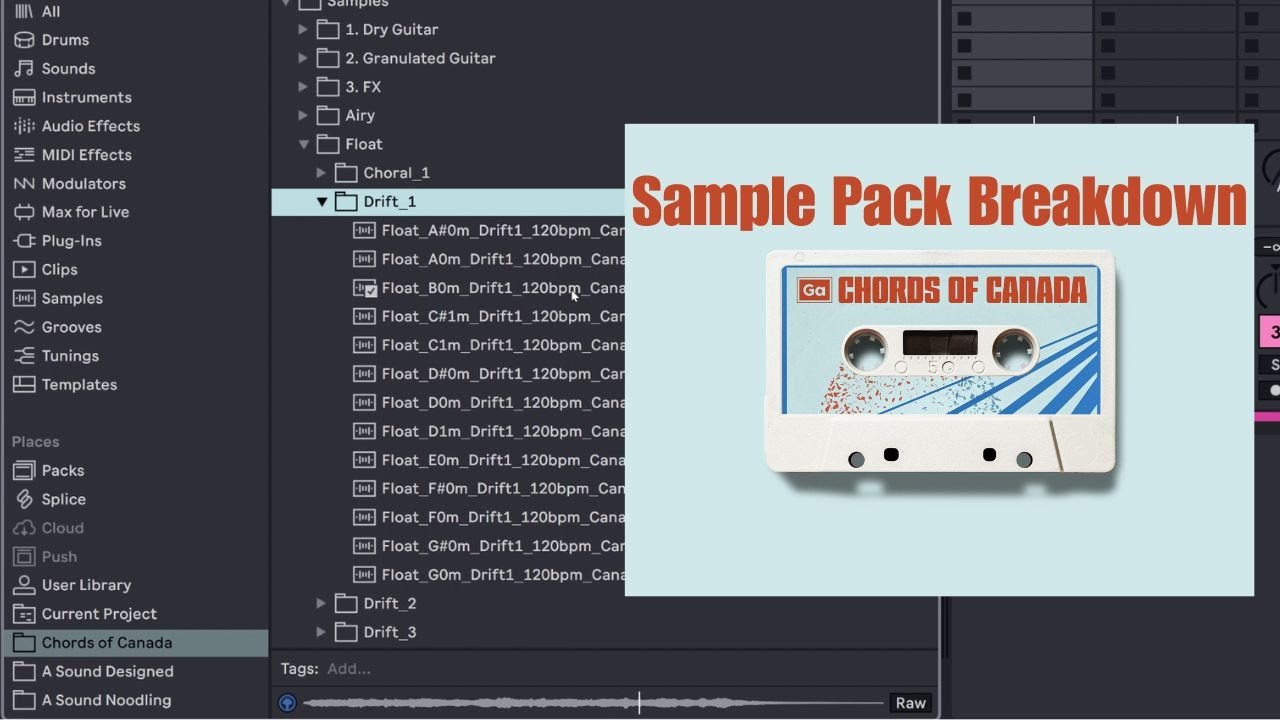 Ambient Acoustic guitar & Modular synth sample pack breakdown #ambient #lofi #cinematic #samplepack