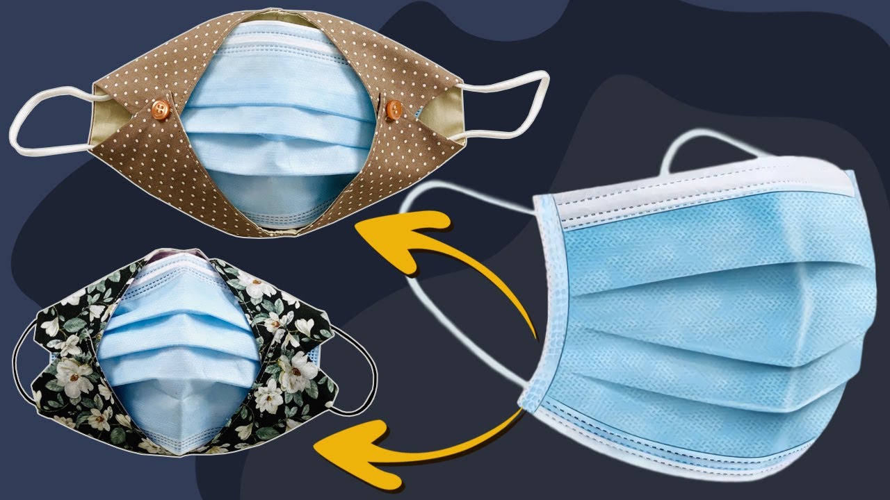 SURGICAL FACE MASK COVER WITH ADJUSTABLE RUBBERS TO YOUR MEASURE / SEWING TUTORIAL AT HOME