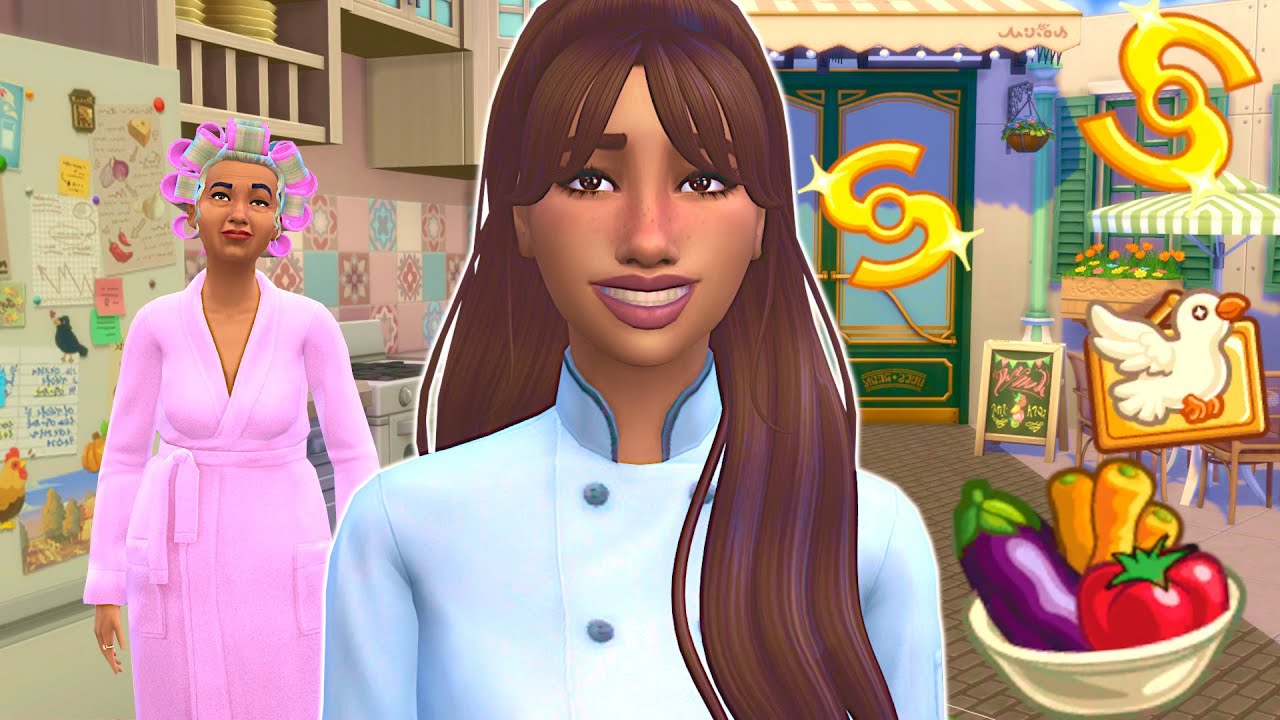 Can my sim achieve her dream of buying a restaurant? // Sims 4 chef let’s play!