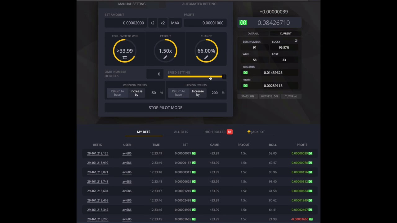 HOW TO MAKE BITCOIN GAMBLING - Bitsler 1.5x Method