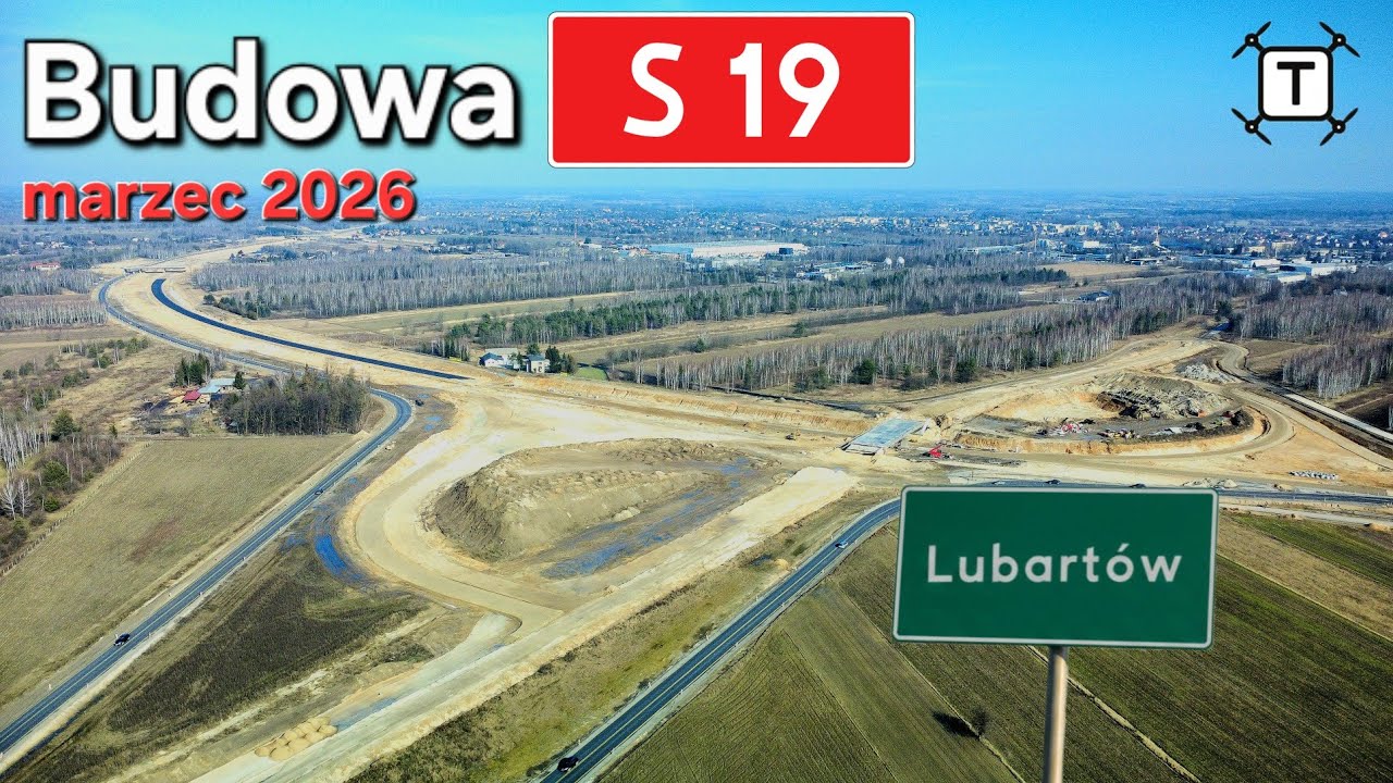 MARZEC 2026 | Budowa drogi ekspresowej S19 | Lubartów | (ul. Lipowa i Nowodworska)