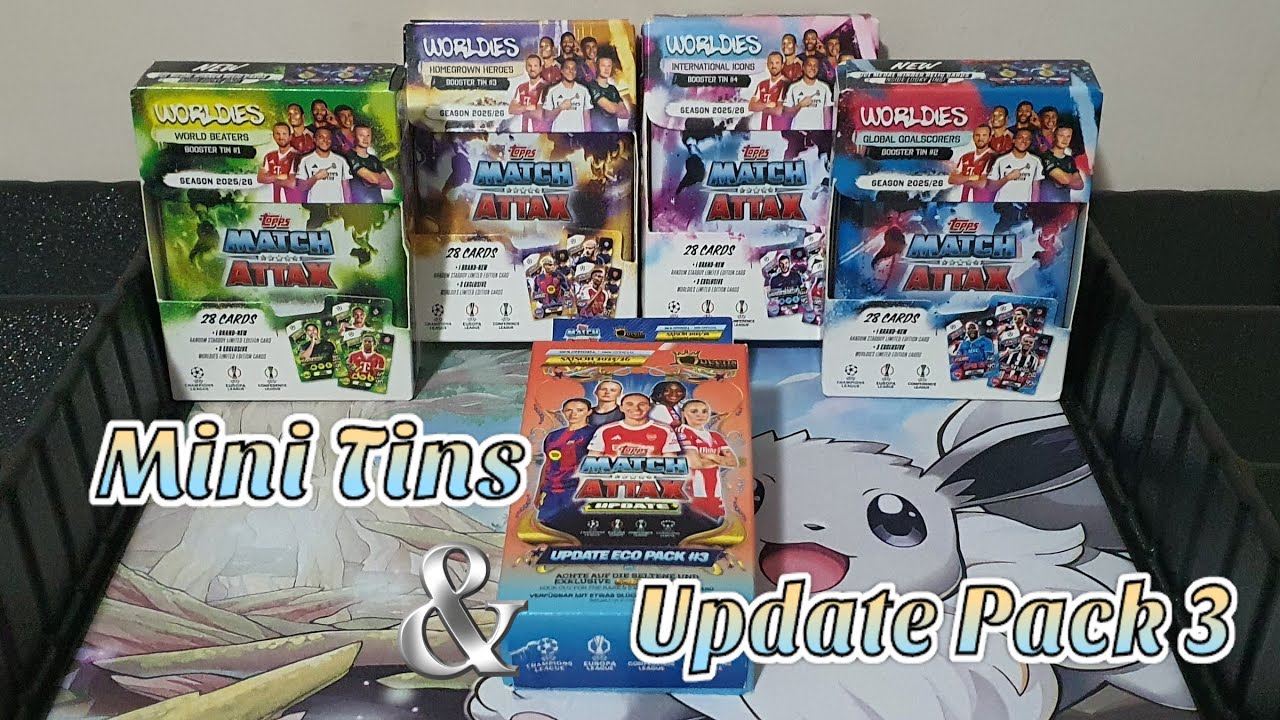 Yeni ! Topps Match Attax 2025/26 Mini Tin 1, 2 ve Güncelleme Paketi 3