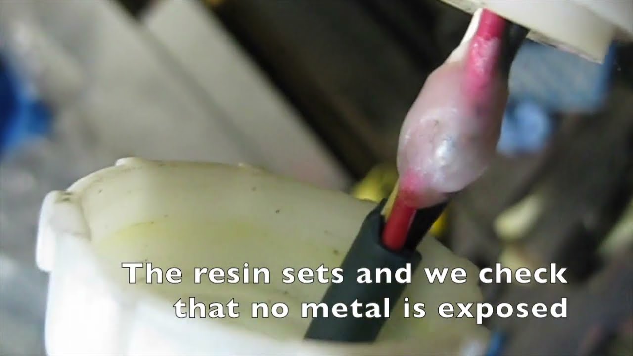 join repair a broken maytronics dolphin cable inside the swivel connection (shows inside the swivel)