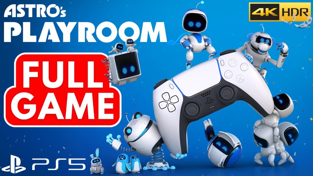 Astro's Playroom PS5 FULL GAME 100% All Puzzle Pieces and Artifacts! Gameplay Walkthrough [4K HDR]
