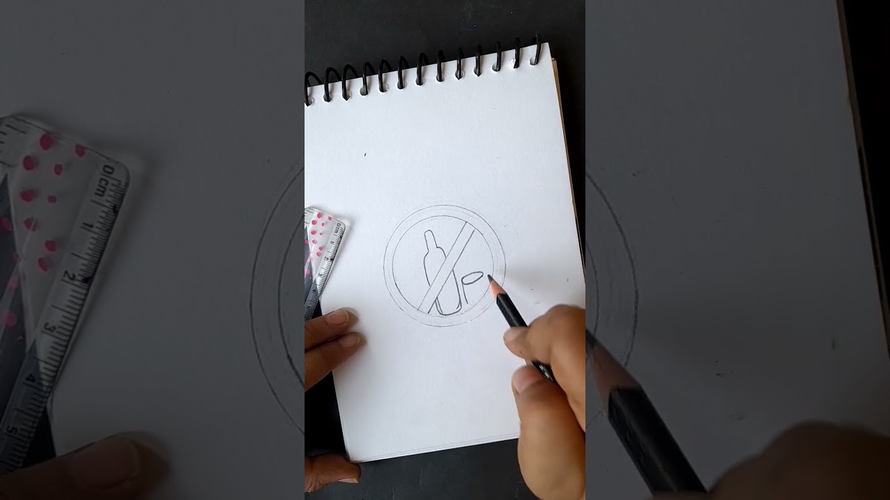 Say no to alcohol drawing #shortvideo #youtubeshorts #shortsfeed