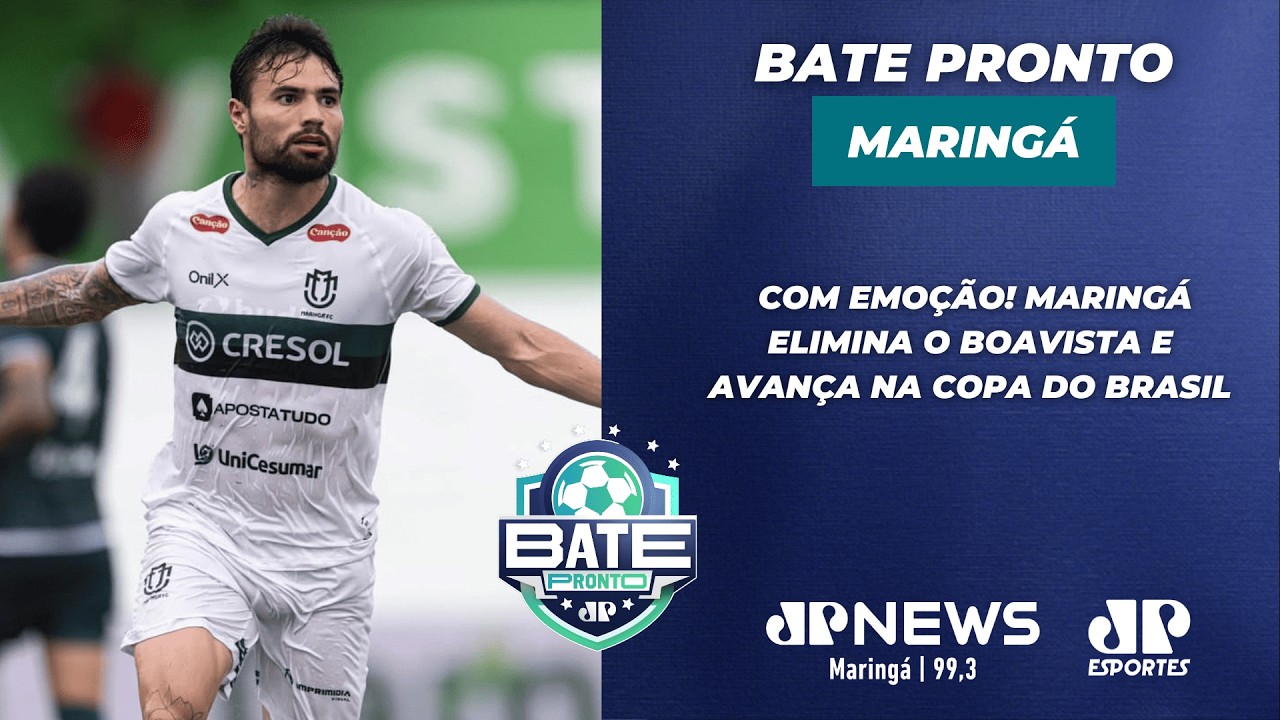 BATE PRONTO MARINGÁ 25/02/26 | DOGÃO AVANÇA NA COPA DO BRASIL | JP News 99.3