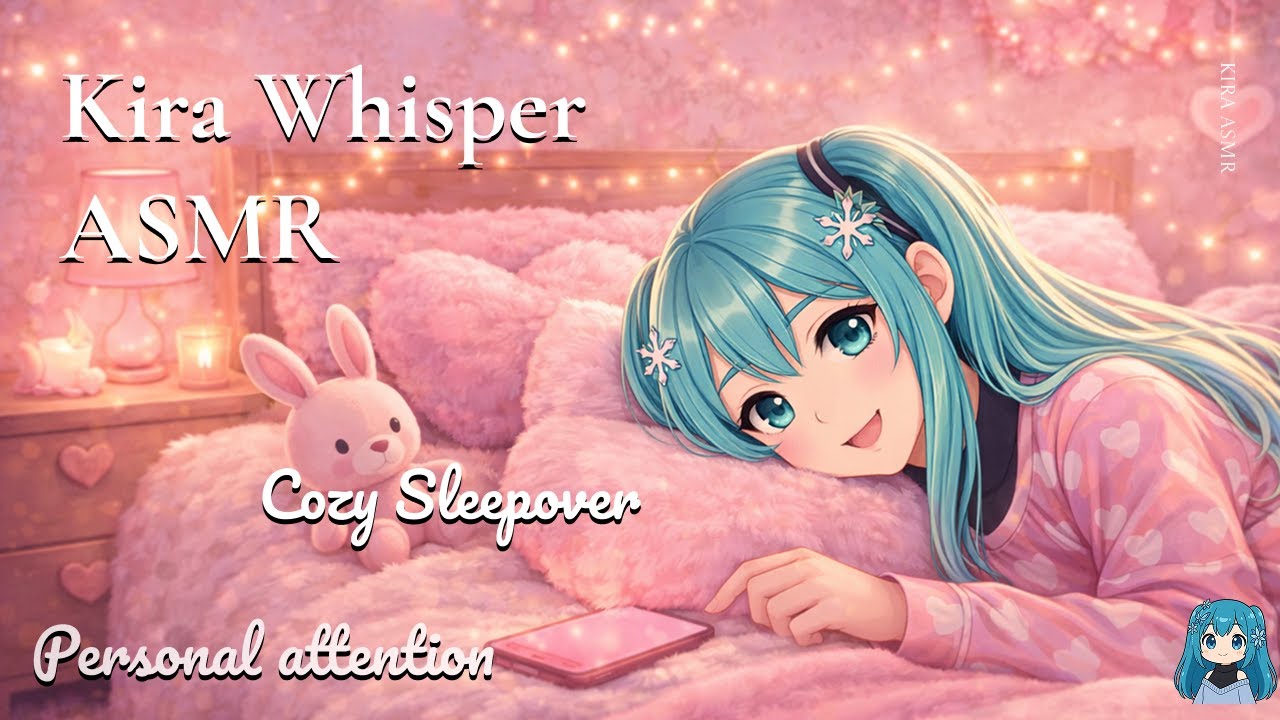 [ASMR] Cozy Sleepover Night 🌙 Whispered Chats, Soft Sounds & Late-Night Comfort