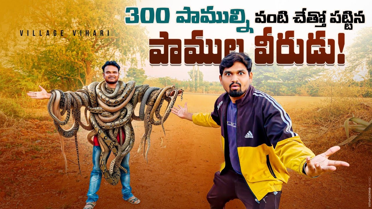 పాముల వీరుడు | 300 పాములు పట్టాడు | Dangerous Snake catcher