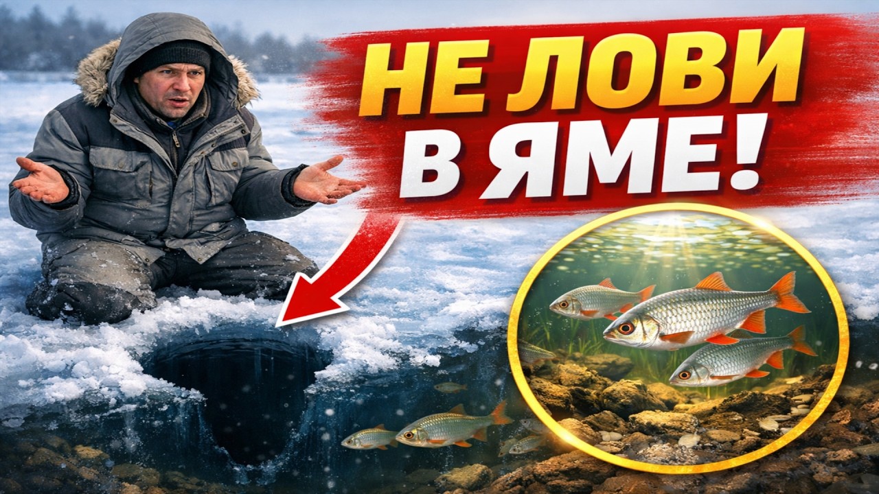 Плотва НЕ СТОИТ на глубине. Главная ошибка 9 из 10 рыбаков зимой.