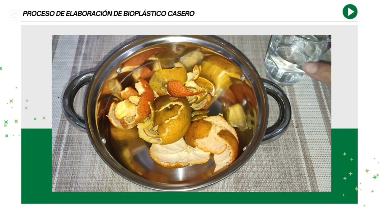 🍊¿Cómo hacer bioplástico casero a base de cáscara de mandarina?🍊 - Proyecto