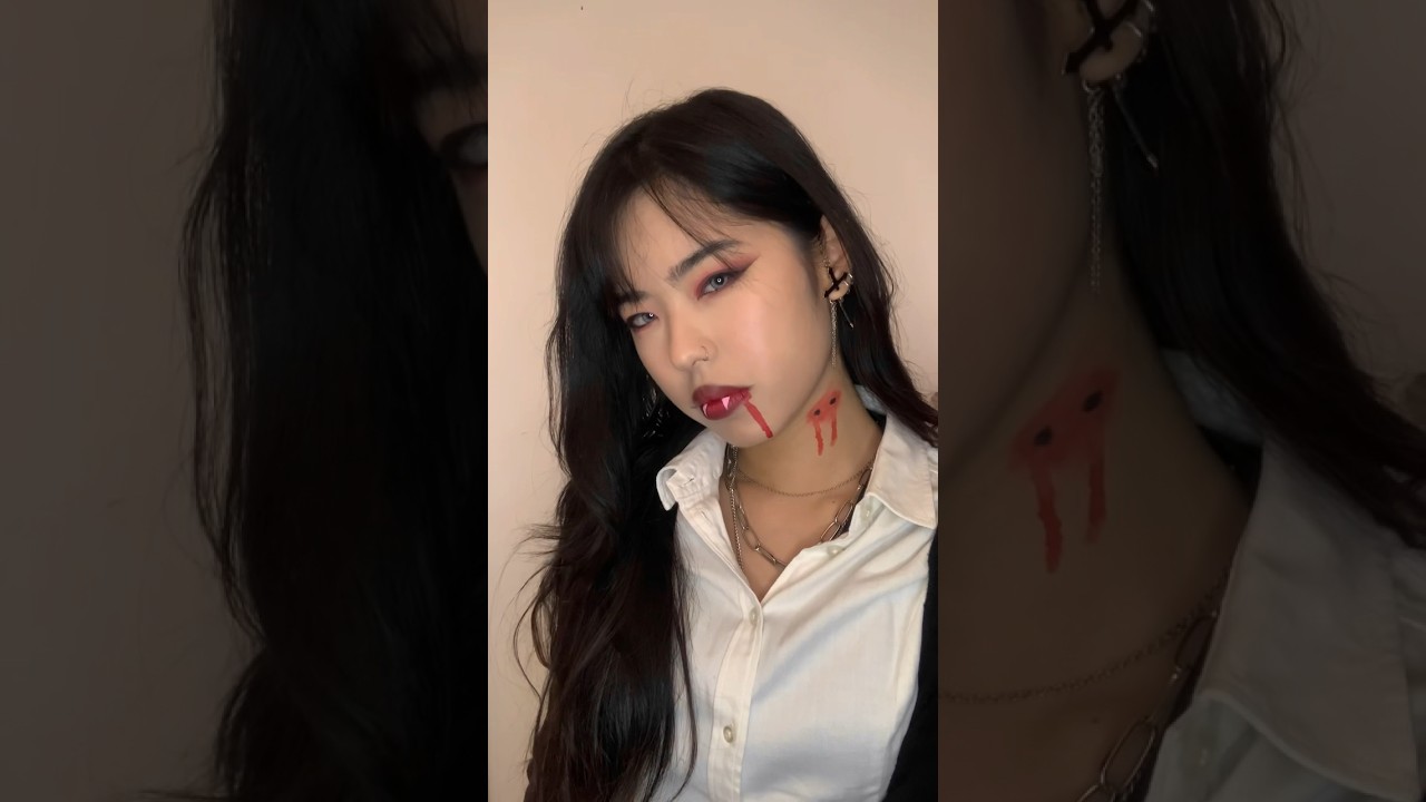 vampire makeup tutorial 🧛&zwj;♀️🌙 | #halloween #vampire #makeuptutorial
