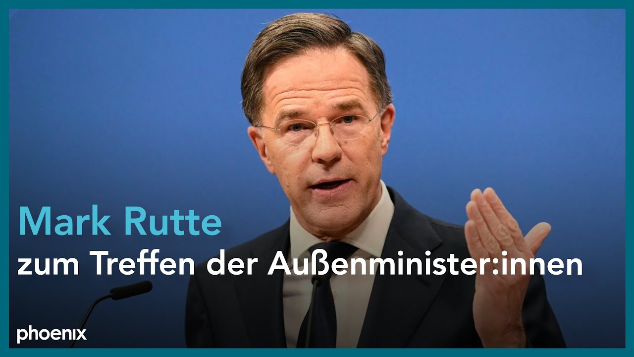 NATO: Generalsekret&auml;r Mark Rutte nach dem Au&szlig;enminister:innentreffen | 03.12.25
