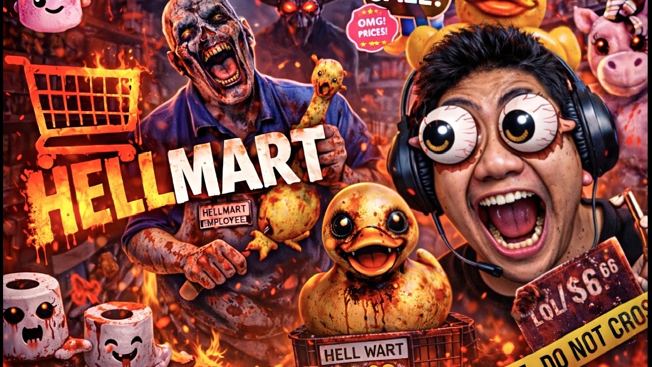 TEMENIN GW JAGA SUPERMARKET 7 MALAM COK SEREM ANDENG !! #hellmart #horrorgame