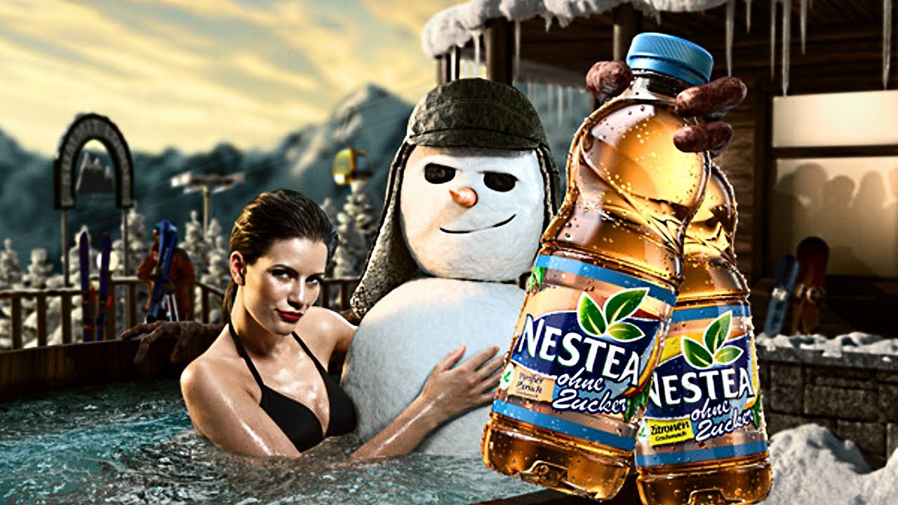Nestea Cool Ice Tea - Snowman Commercial Compilation