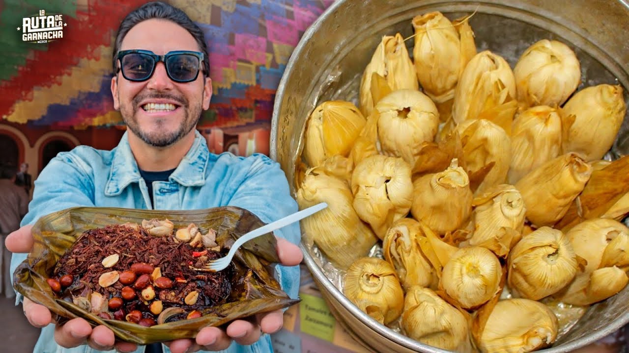 FERIA DEL TAMAL EN COYOACÁN | TAMAL con CHAPULINES 🦗 Y ACOCILES 🦐