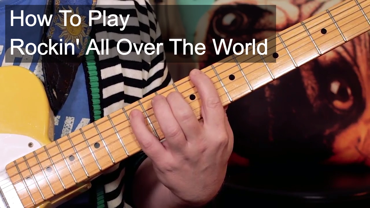 Урок игры на гитаре «Rockin' All Over The World» в стиле Status Quo