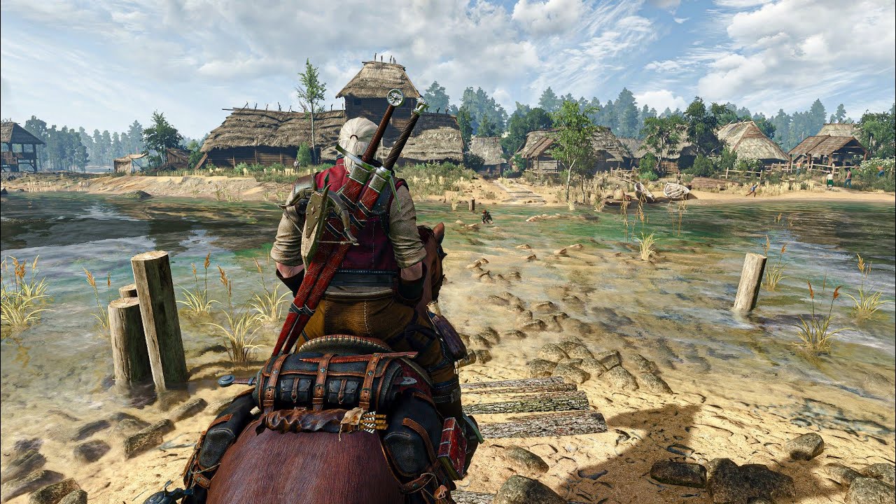The Witcher 3 4K 60FPS No HDR Free Roam Gameplay | PS5 