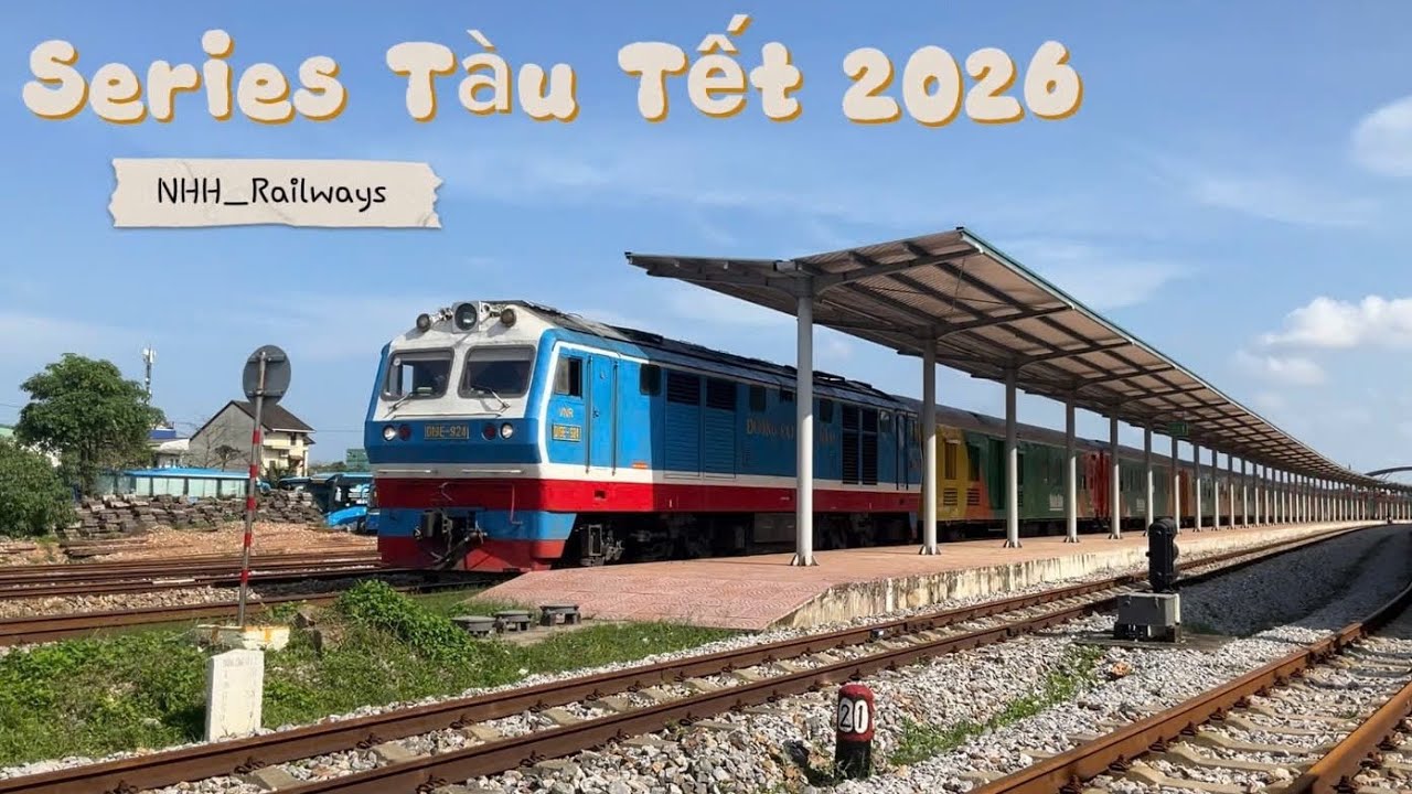 🎆Series Tàu Tết 2026🎇 Phần 1 |🛤Đoàn tàu thống nhất , tăng cường Tết 2026🛤 #d19e #2026 #train #fyp 