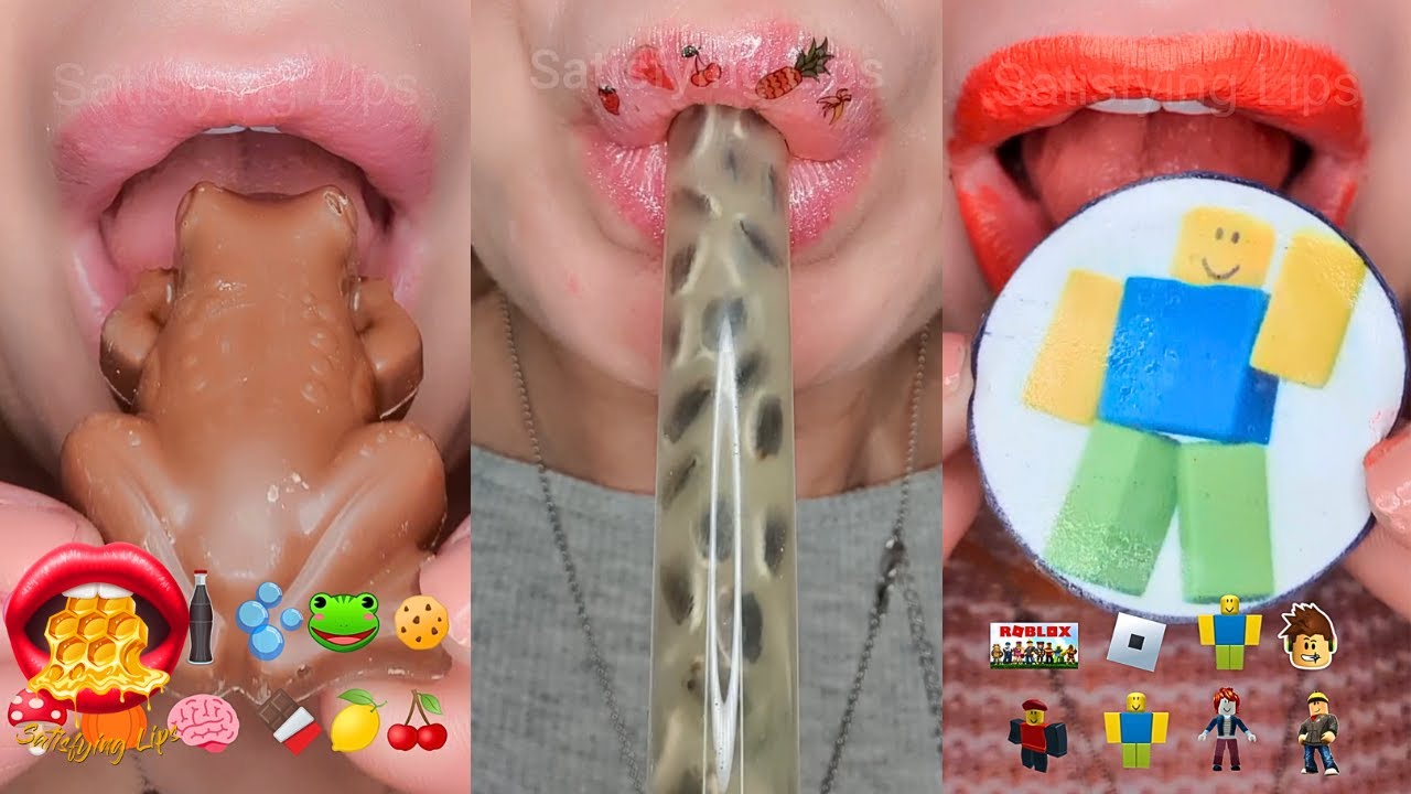 16 Minutes For RELAX SLEEP Satisfying ASMR Eating Emoji Food Challenge Compilation Mukbang 먹방