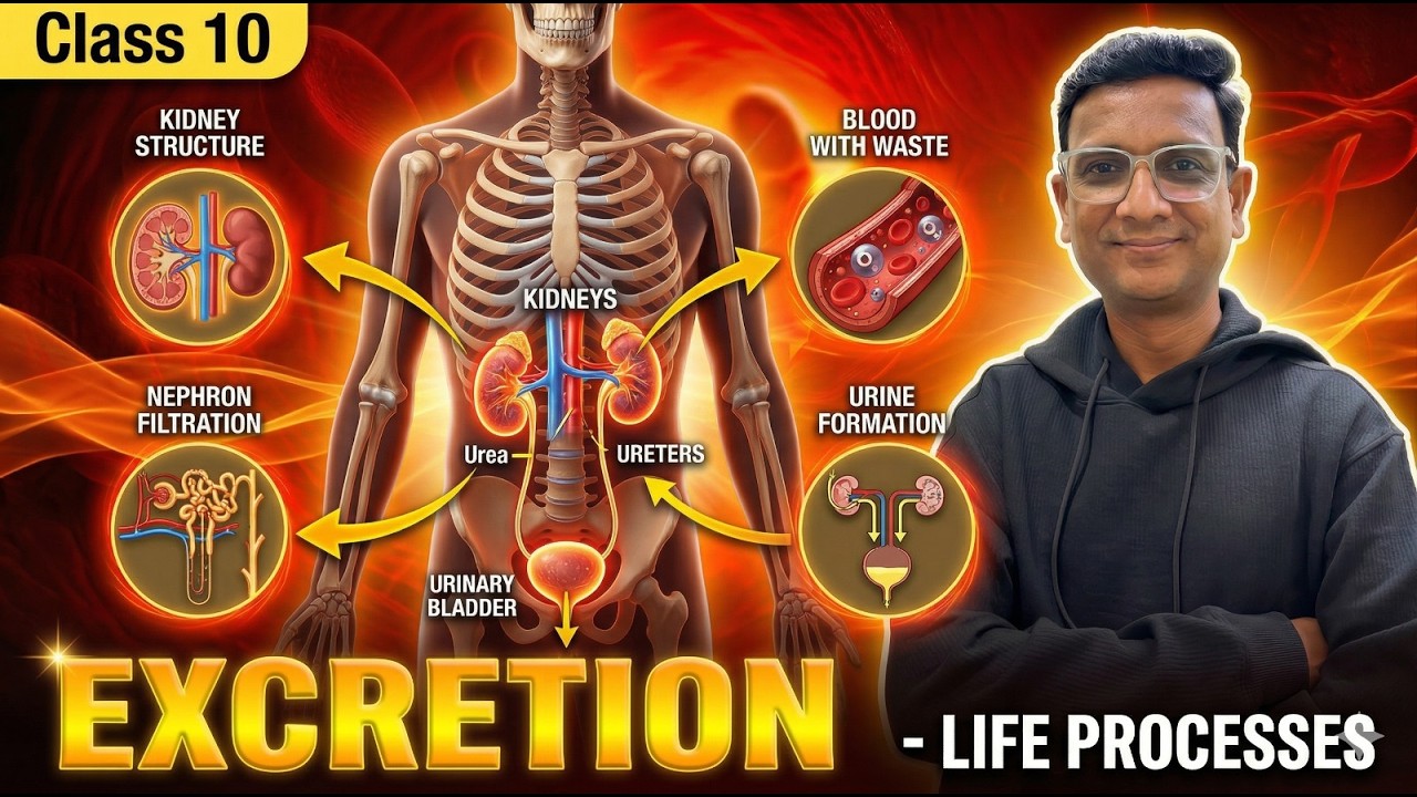 Class 10 Biology | Excretion - Life Processes | Full Chapter Explained | GradeBooster